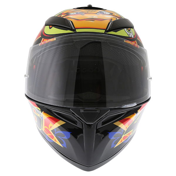 AGV K3 SV Mugello 2001 Black Full Face Motorcycle Helmet Front                                                                                                                                                                                                 