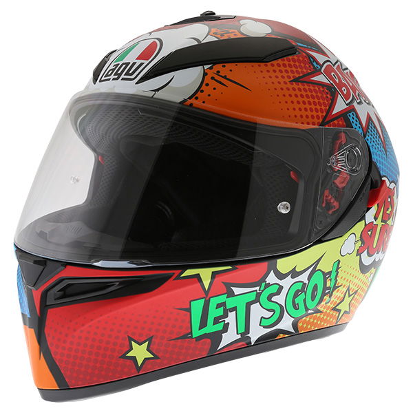 AGV K3 SV Balloon Full Face Motorcycle Helmet Front Left                                                                                                                                                                                                       