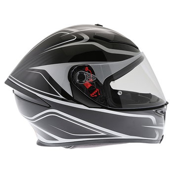 AGV K5-S Magnitude Black Silver Full Face Motorcycle Helmet Right Side                                                                                                                                                                                         