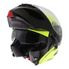 AGV Compact-ST Vermont Flo Yellow Black Flip Front Motorcycle Helmet Flip open                                                                                                                                                                                 