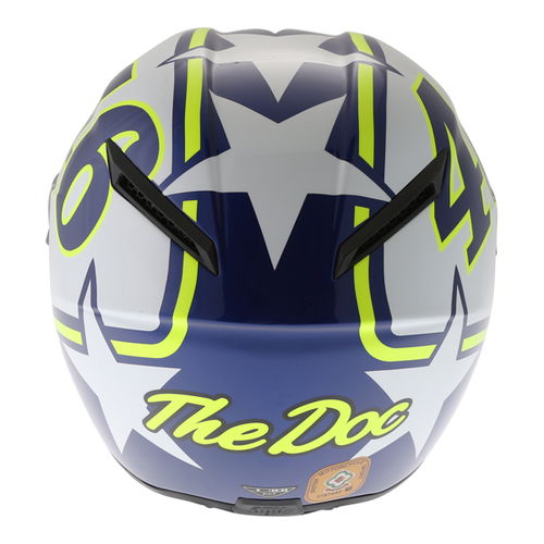 AGV Veloce S Ranch Full Face Motorcycle Helmet Back                                                                                                                                                                                                            