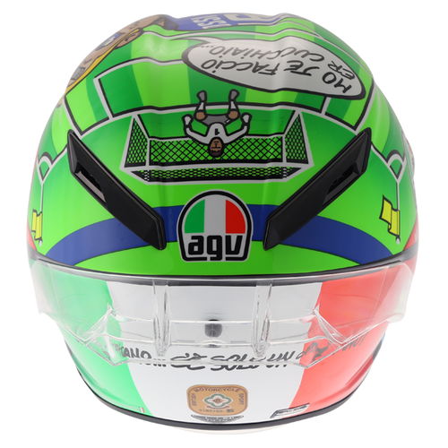 AGV Pista GP-R Rossi Mugello 2017 Ltd Full Face Motorcycle Helmet Back                                                                                                                                                                                         