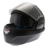 Shark Evo-one 2 Matt Black Flip Front Motorcycle Helmet Open with sun visor                                                                                                                                                                                    