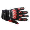 Frank Thomas Ridding Black Red Motorcycle Gloves Back                                                                                                                                                                                                          