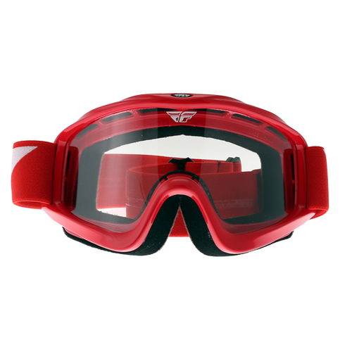 Fly Racing Focus Red Goggles Front                                                                                                                                                                                                                             