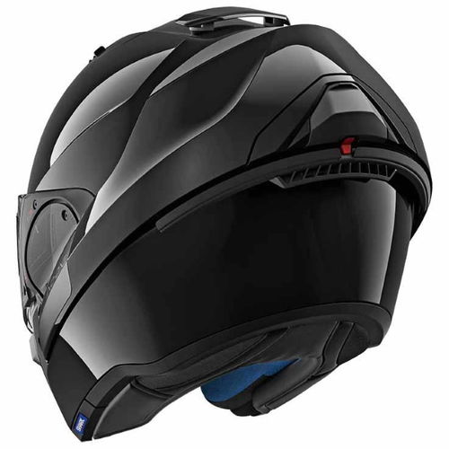 Shark Evo-one 2 Black Flip Front Motorcycle Helmet Back Left                                                                                                                                                                                                   