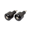 Black Carbon Inset Bar Ends - 22mm