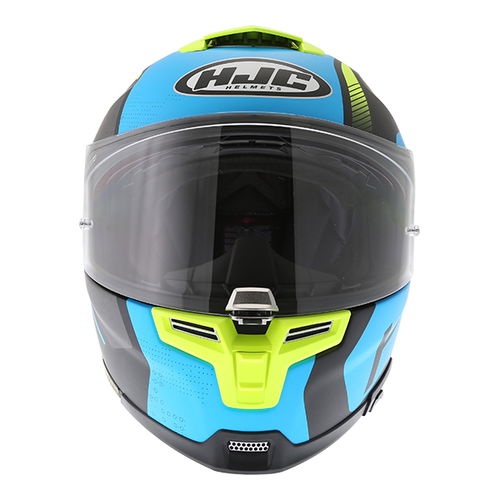 HJC RPHA 70 Vias Blue Full Face Motorcycle Helmet Front                                                                                                                                                                                                        