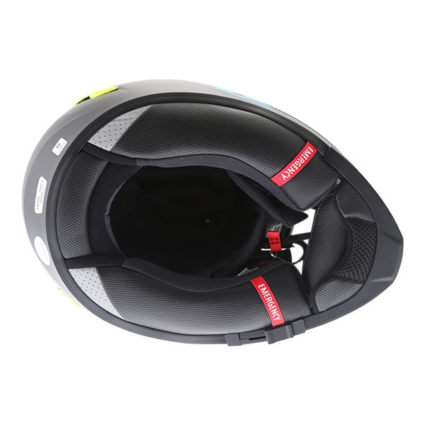 HJC RPHA 70 Vias Blue Full Face Motorcycle Helmet Inside                                                                                                                                                                                                       