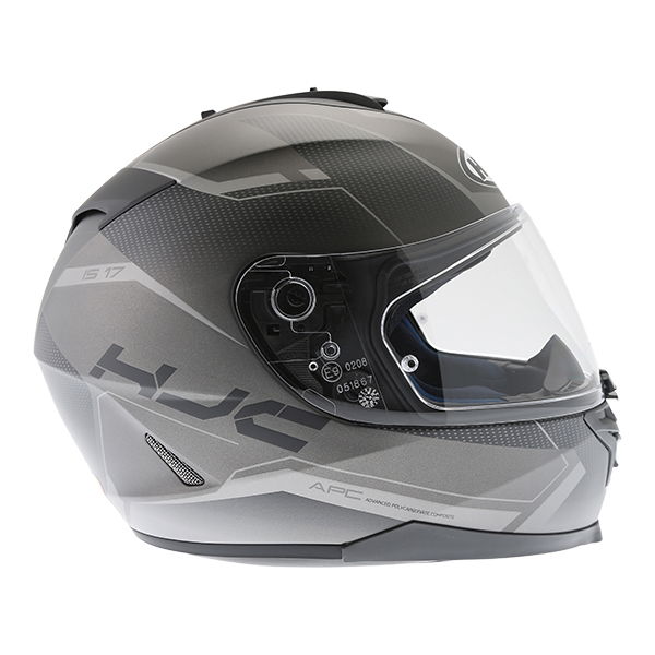 HJC IS-17 Loktar Black Full Face Motorcycle Helmet Right side                                                                                                                                                                                                  