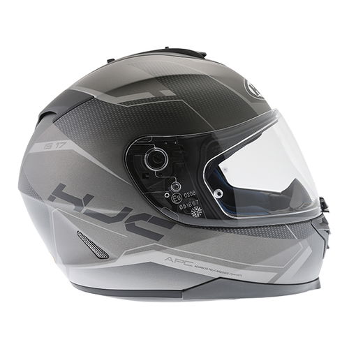 HJC IS-17 Loktar Black Full Face Motorcycle Helmet Right side                                                                                                                                                                                                  