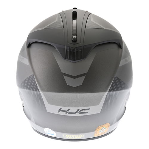 HJC IS-17 Loktar Black Full Face Motorcycle Helmet Back                                                                                                                                                                                                        