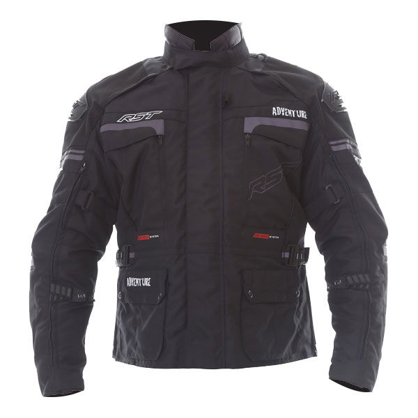 RST Adventure 2850 III CE Mens Black Textile Motorcycle Jacket Front                                                                                                                                                                                           