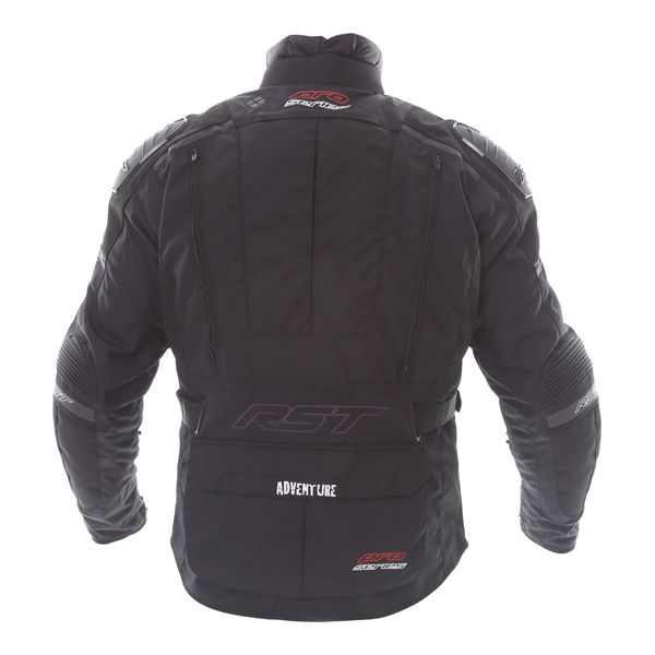 RST Adventure 2850 III CE Mens Black Textile Motorcycle Jacket Back                                                                                                                                                                                            