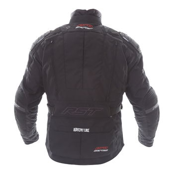 RST Adventure 2850 III CE Mens Black Textile Motorcycle Jacket Back                                                                                                                                                                                            
