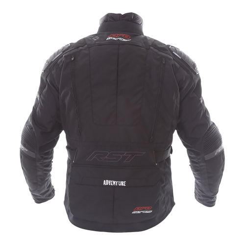 RST Adventure 2850 III CE Mens Black Textile Motorcycle Jacket Back                                                                                                                                                                                            