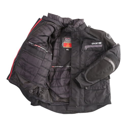 RST Adventure 2850 III CE Mens Black Textile Motorcycle Jacket Inside                                                                                                                                                                                          