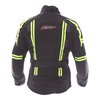 RST Paragon V 2416 CE Mens Black Fluo Yellow Textile Motorcycle Jacket Back                                                                                                                                                                                    