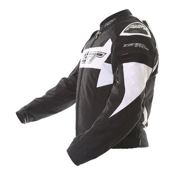 RST Tractech Evo R 2048 CE Mens Black White Textile Motorcycle Jacket Side                                                                                                                                                                                     