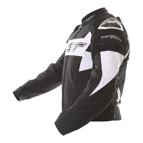 RST Tractech Evo R 2048 CE Mens Black White Textile Motorcycle Jacket Side                                                                                                                                                                                     