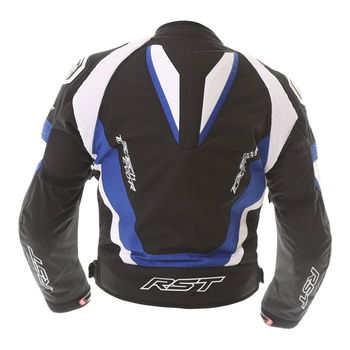 RST Tractech Evo R 2048 CE Mens Black Blue Textile Motorcycle Jacket Back                                                                                                                                                                                      