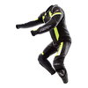 RST R-16 1067 Mens Black Fluo Yellow Leather Motorcycle Suits Racing crouch                                                                                                                                                                                    