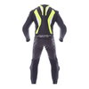 RST R-16 1067 Mens Black Fluo Yellow Leather Motorcycle Suits Back                                                                                                                                                                                             