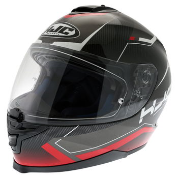 HJC IS-17 Loktar Red Full Face Motorcycle Helmet Front left                                                                                                                                                                                                    