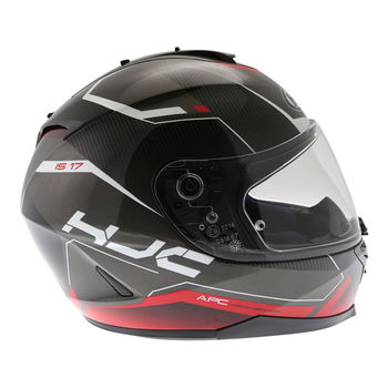 HJC IS-17 Loktar Red Full Face Motorcycle Helmet Right side                                                                                                                                                                                                    