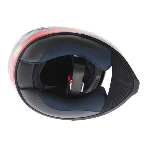 HJC IS-17 Loktar Red Full Face Motorcycle Helmet Inside                                                                                                                                                                                                        