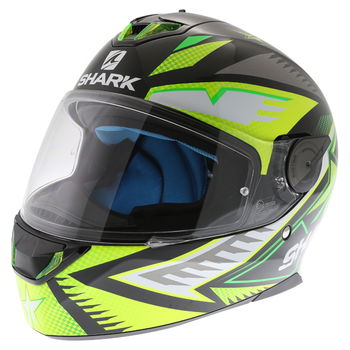 Shark Skwal 2 Draghal KGY Full Face Motorcycle Helmet Front Left                                                                                                                                                                                               