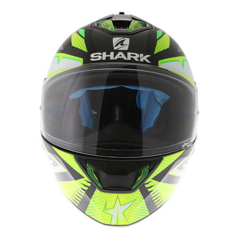 Shark Skwal 2 Draghal KGY Full Face Motorcycle Helmet Front                                                                                                                                                                                                    