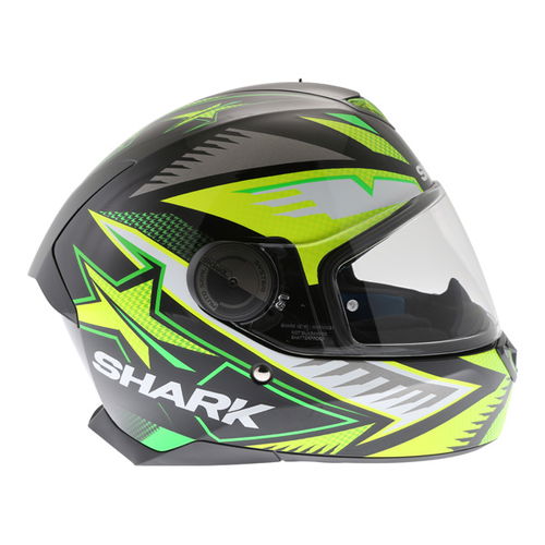 Shark Skwal 2 Draghal KGY Full Face Motorcycle Helmet Right Side                                                                                                                                                                                               