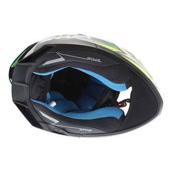 Shark Skwal 2 Draghal KGY Full Face Motorcycle Helmet Inside                                                                                                                                                                                                   