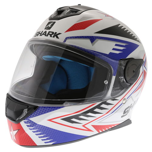 Shark Skwal 2 Draghal WBR Full Face Motorcycle Helmet Front Left                                                                                                                                                                                               