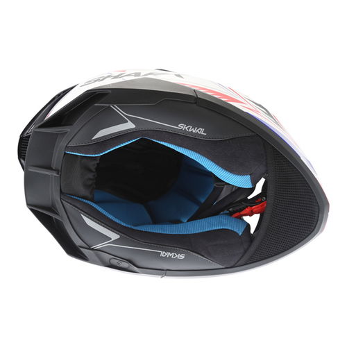 Shark Skwal 2 Draghal WBR Full Face Motorcycle Helmet Inside                                                                                                                                                                                                   