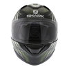 Shark Ridill Threezy Black Green Full Face Motorcycle Helmet Front                                                                                                                                                                                             