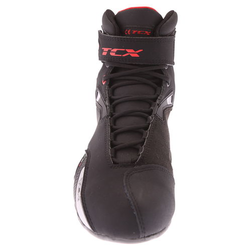 TCX Rush Black Waterproof Motorcycle Boots Front                                                                                                                                                                                                               