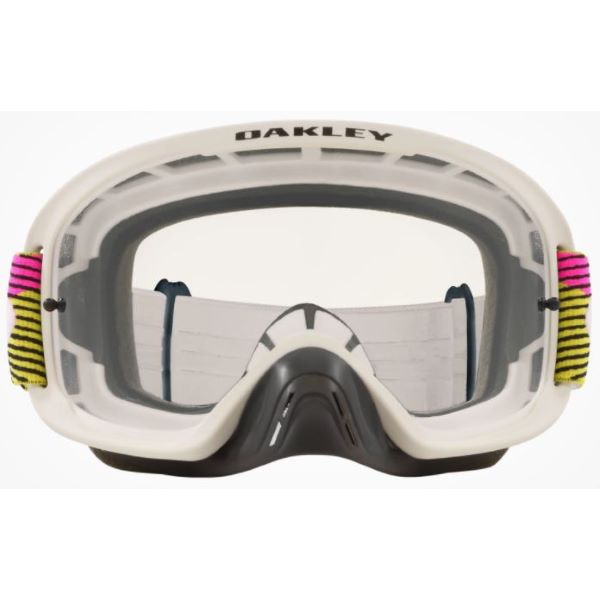 Oakley O Frame 2 Pro MX Goggle Rut City Pink Green Clear Lens City Pink Green Clear Lens
