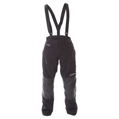 Klim Kodiak Mens Black Goretex Waterproof Textile Motorcycle Pants Front                                                                                                                                                                                       