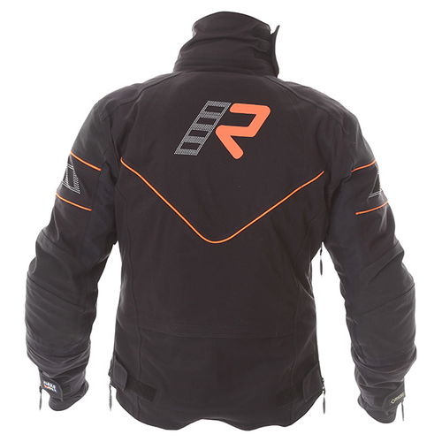 Rukka Nivala Mens Black Orange GoreTex Waterproof Textile Motorcycle Jacket Back                                                                                                                                                                               