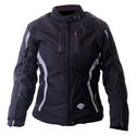 Gem Ladies Jacket Black Black Silver