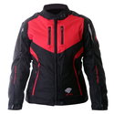 Gem Ladies Jacket Black Red Silver