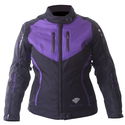 Gem Ladies Jacket Black Purple Silver