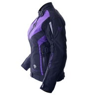 Gem Ladies Jacket Black Purple Silver