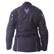 Gem Ladies Jacket Black Purple Silver