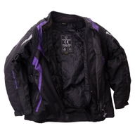Gem Ladies Jacket Black Purple Silver