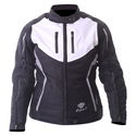 Gem Ladies Jacket Black White Silver