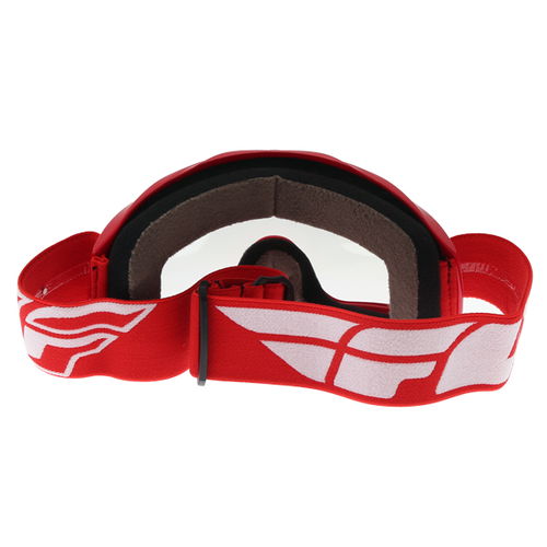 Fly Racing Focus Red Goggles Back                                                                                                                                                                                                                              