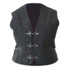 Frank Thomas Ladies Leather Vest Black Size: Ladies UK - S